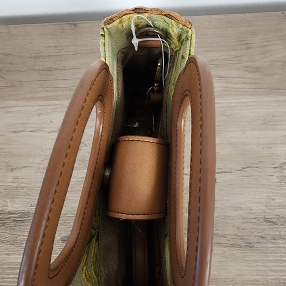 Fossil NWOT Oasis Mini Crossbody Tropical Woven Handle Bag - Picture 6 of 9